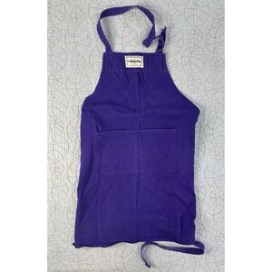 Calphalon Purple 100% Cotton Adjustable Cooking Apron / Made In USA